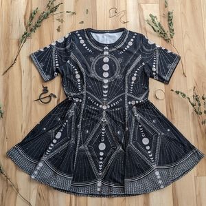 MOON PHASES EVIL TEE DRESS